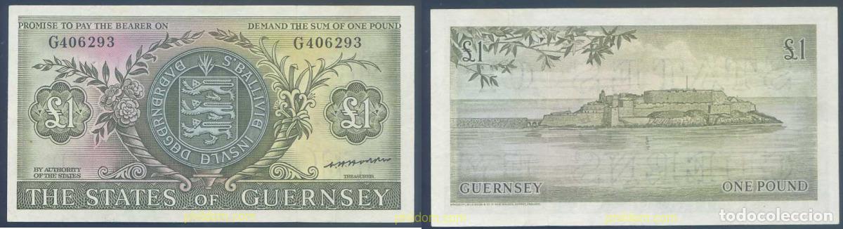Internationale Banknoten: 3086 GUERNSEY 1969 GUERNSEY 1 POUND 1969