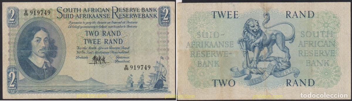International Banknotes: 3778 SUDAFRICA 1961 SUDAFRICA 2 RAND 1961
