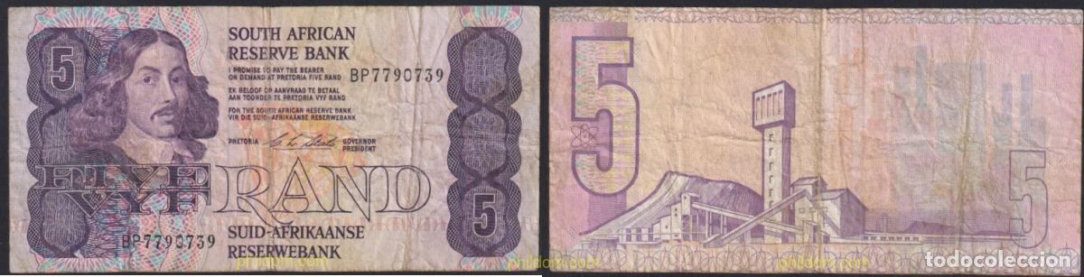 International Banknotes: 3787 SUDAFRICA 1990 SOUTH AFRICA 5 RAND 1990