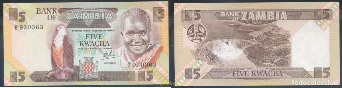 Notas Internacionais: 4306 ZAMBIA 1988 ZAMBIA 1 KWACHA 1988 SIGNATURE 6