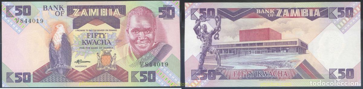 Notas Internacionais: 4309 ZAMBIA 1986 ZAMBIA 50 KWACHA 1986