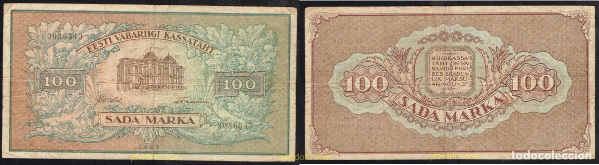 Banconote internazionali: 4788 ESTONIA 1923 ESTONIA EESTI 100 MARKA 1923