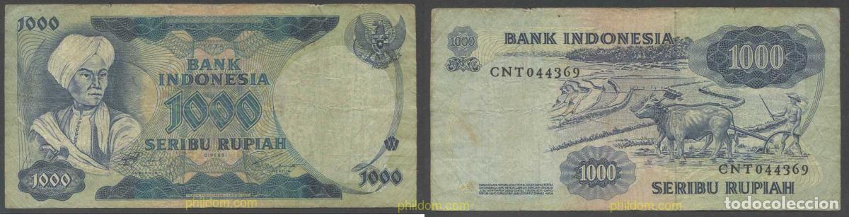 Billets internationaux: 4934 INDONESIA 1975 INDONESIA 1000 RUPIAH 1975