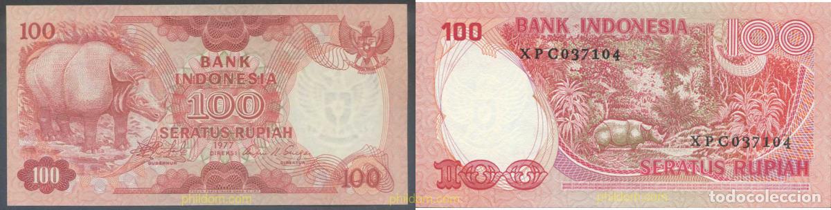 Billets internationaux: 4936 INDONESIA 1977 INDONESIA 100 RUPIAH 1977