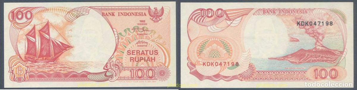 Billetes extranjeros: 5250 INDONESIA 1992 INDONESIA 100 RUPIAH 1992