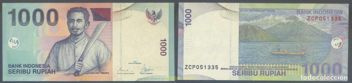 Billetes extranjeros: 5257 INDONESIA 2000 INDONESIA 1000 RUPIAH 2000