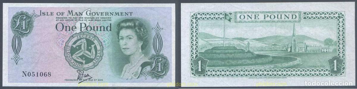 Billetes extranjeros: 5297 MAN 1983 ISLA DE MAN 1 POUND 1983