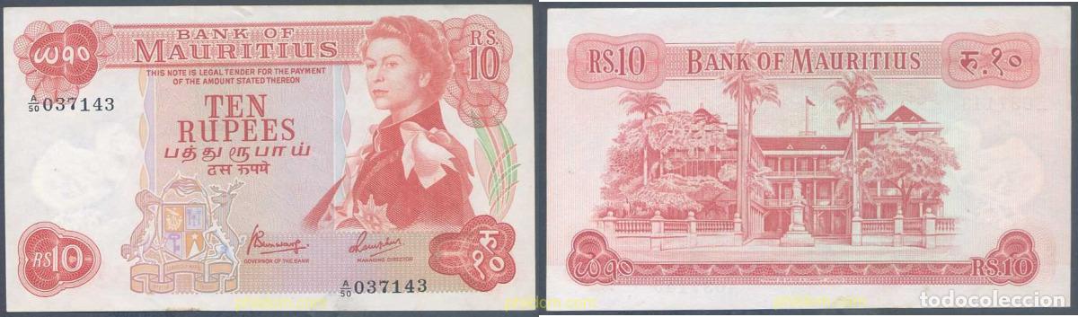 Banconote internazionali: 5302 MAURICIO 1967 MAURITIUS 10 RUPEES 1967