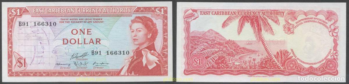 Billets internationaux: 5335 GRAN BRETA&Ntilde;A 1965 EASTERN CARIBBEAN 1 DOLLAR 1965