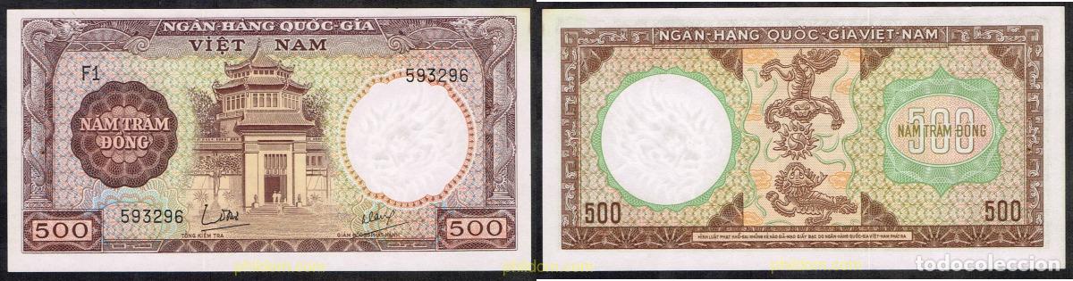 Billetes extranjeros: 5595 VIETNAM DEL SUR 1964 VIETNAM 500 DONG 1964
