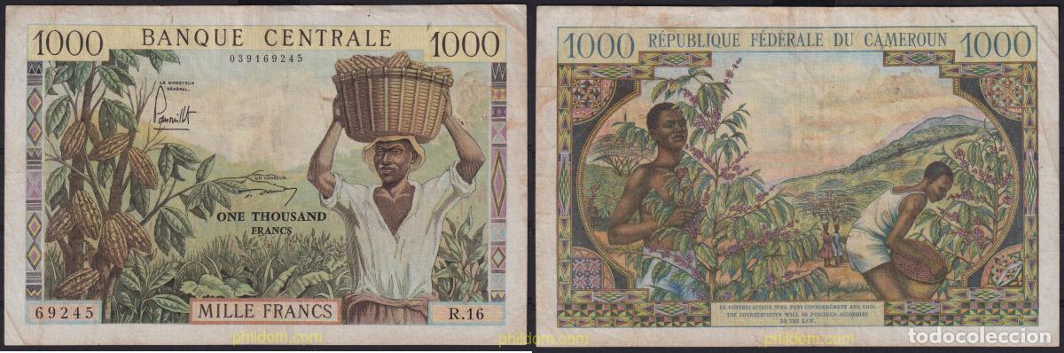 Internationale Banknoten: 6404 CAMERUN 1962 CAMERUN 1962 1000 FRANCS
