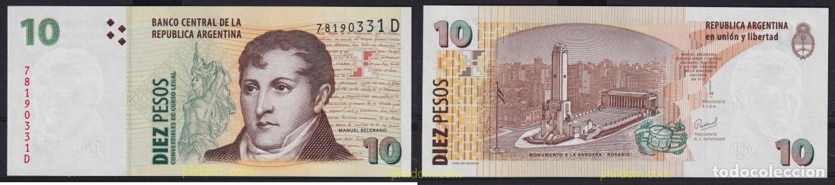 Banconote internazionali: 6873 ARGENTINA 2000 ARGENTINA 2000 10 PESOS