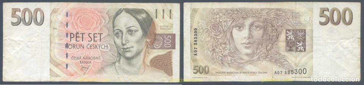 Billetes extranjeros: 6920 CHEQUIA 1993 REPUBLICA CZECA 1993 500 KORUN