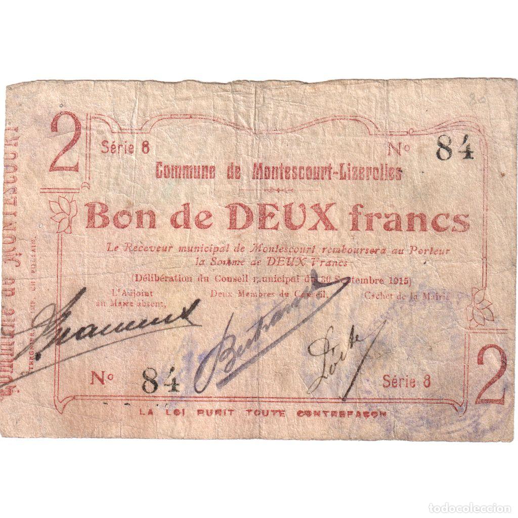 Billetes extranjeros: [#1515317] Francia, 50 Centimes, 1915-09-06, 59, BC+, Pirot:02-531