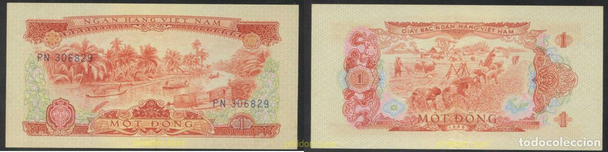 Billetes extranjeros: 8028 VIETNAM DEL SUR 1966 SOUTH VIETNAM 1 DONG 1966