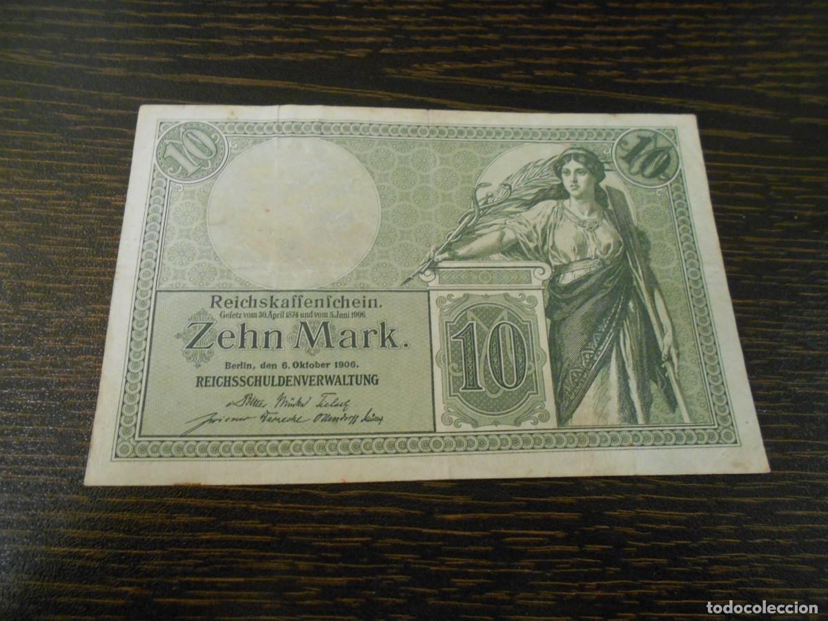 Billetes extranjeros: ALEMANIA-BILLETE ANTIGUO-PICK 9b-10 MARCOS-1906-BC