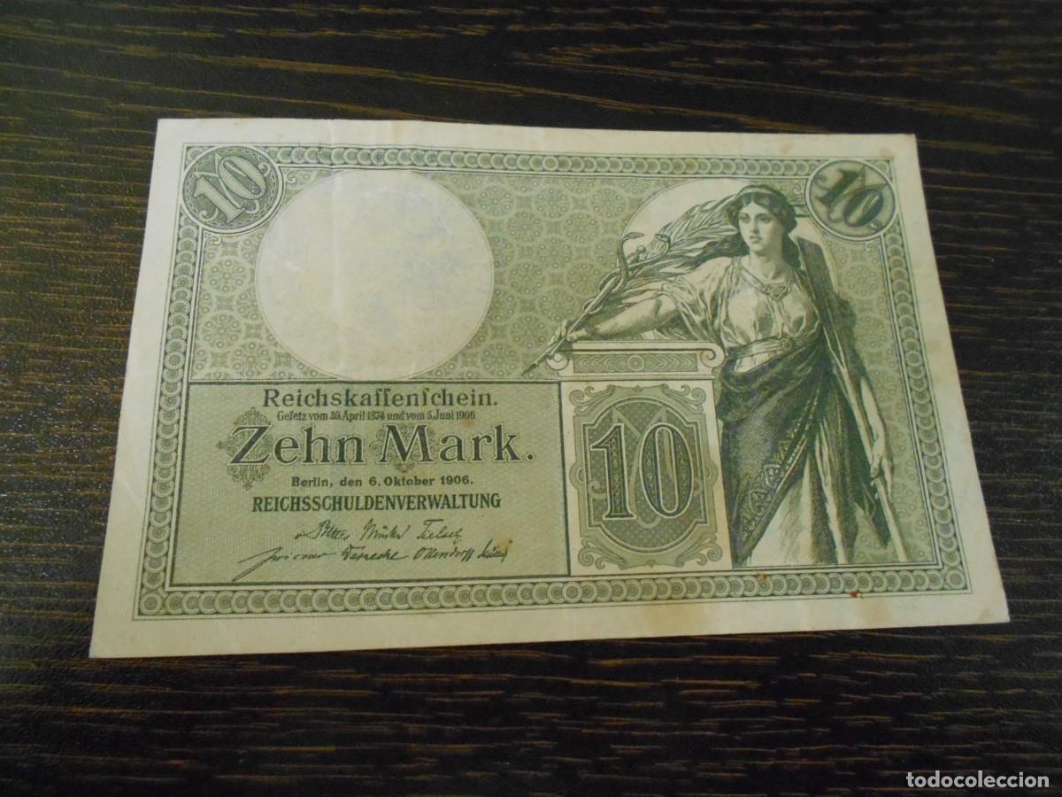 Billetes extranjeros: ALEMANIA-BILLETE ANTIGUO-PICK 9b-10 MARCOS-1906-BC