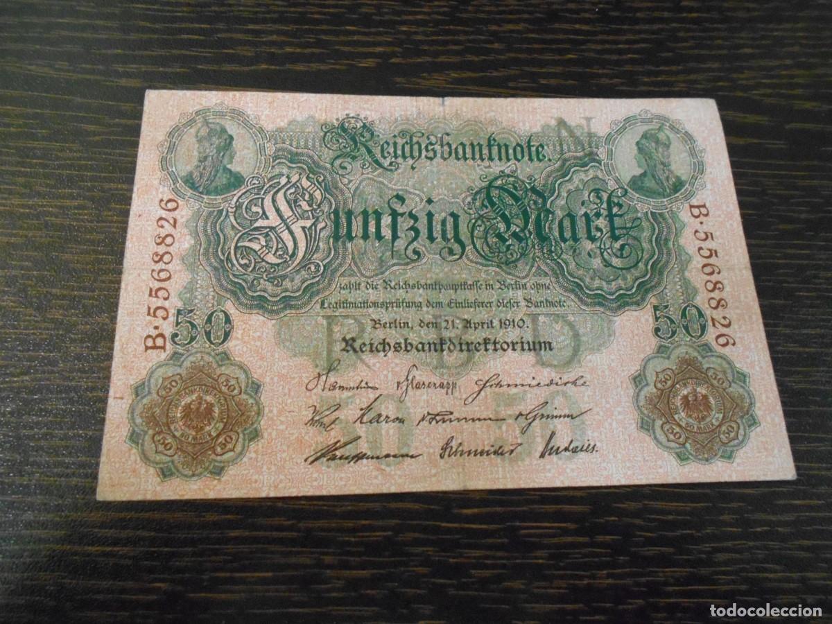 Billetes extranjeros: ALEMANIA-BILLETE ANTIGUO-PICK 41-50 MARCOS-1910-BC