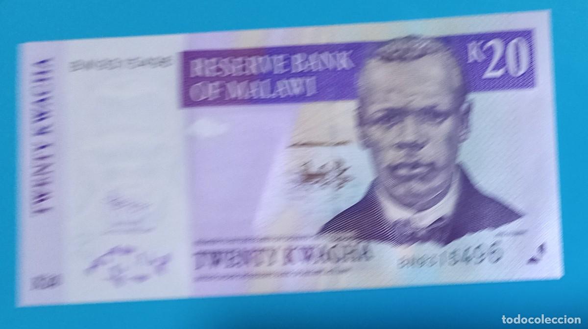 Billetes extranjeros: Billete MALAWI 20 Kwacha