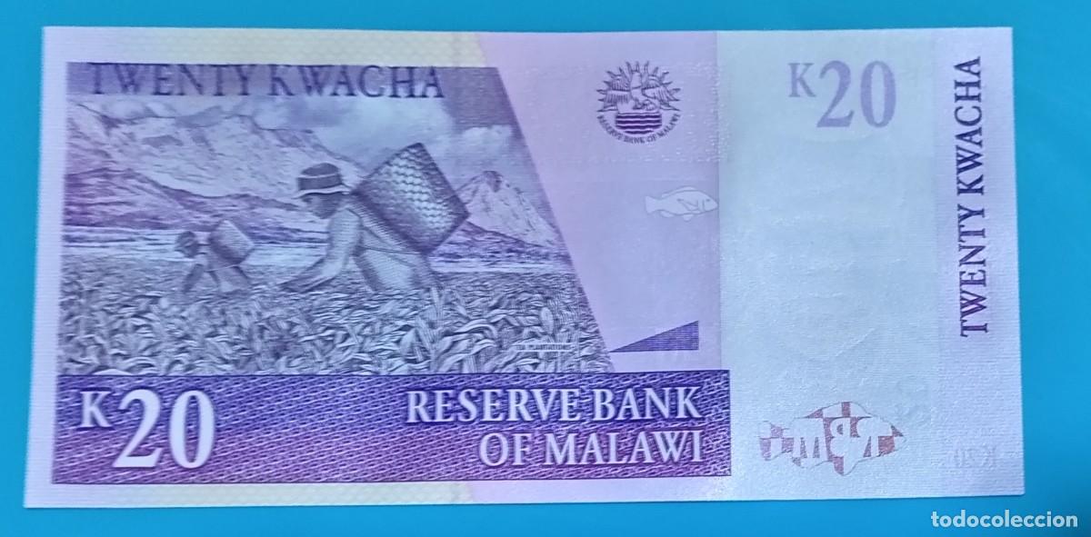 Billetes extranjeros: Billete MALAWI 20 Kwacha - Foto 2