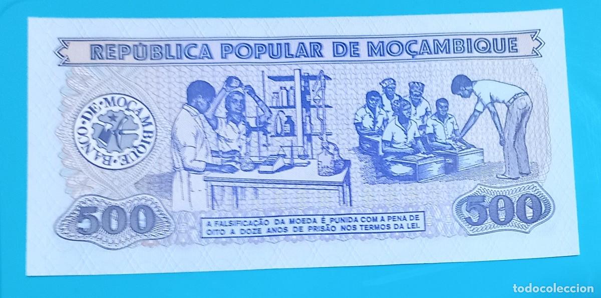 Billetes extranjeros: Billete MOZAMBIQUE 500 Meticais.