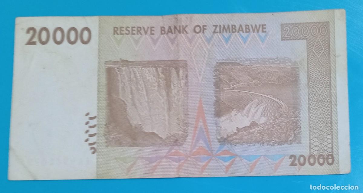 Billetes extranjeros: Billete ZIMBABWE 20000 Dollars - Foto 2