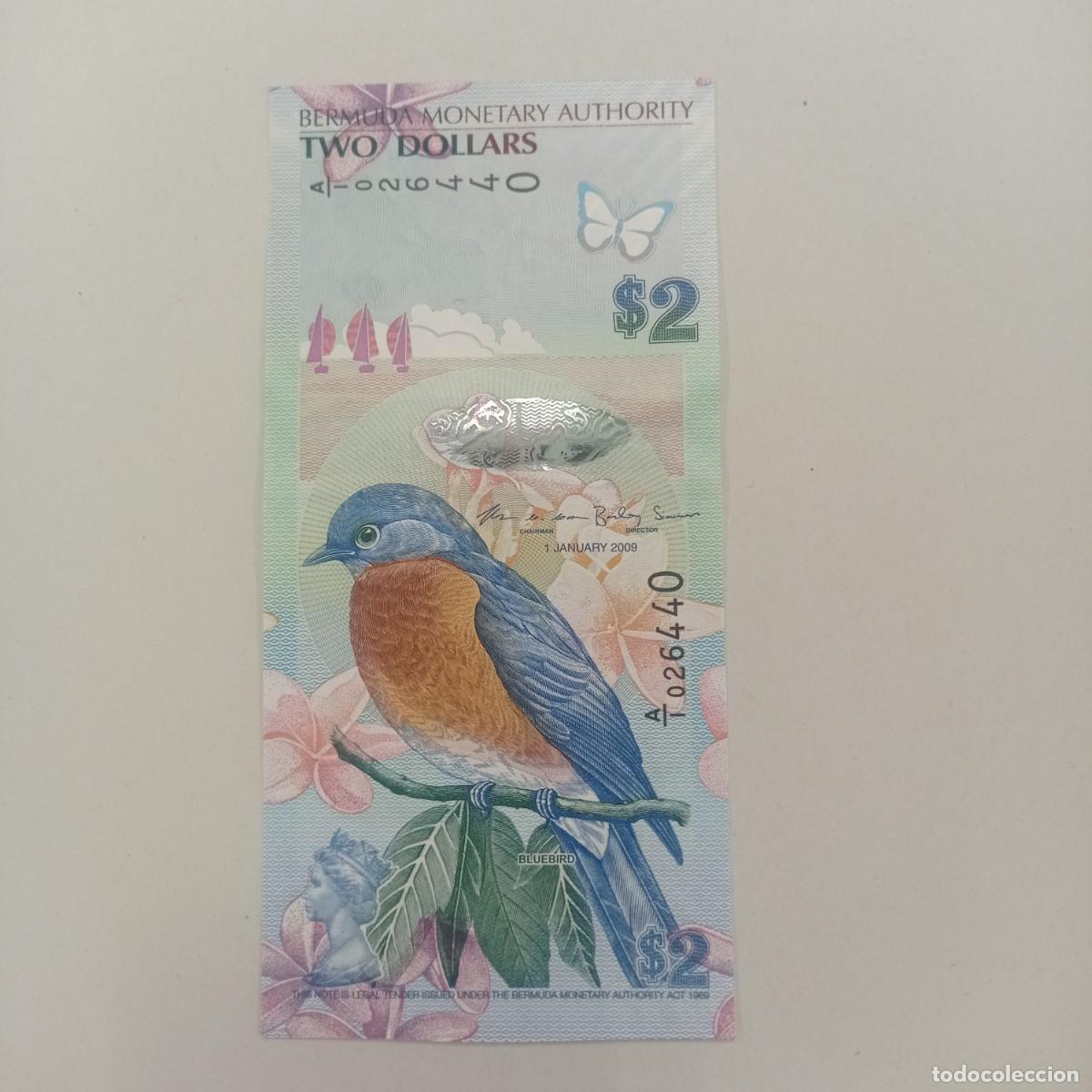 Billetes extranjeros: Billete Bermuda 2 D&oacute;lares P57b 2009 UNC