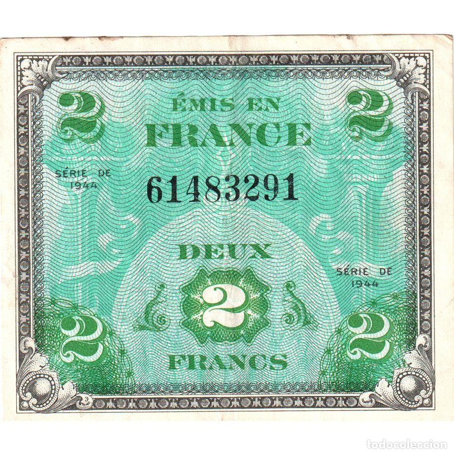 Internationale Banknoten: [#1515641] Francia, 2 Francs, Flag/France, S&Eacute;RIE 1944, BC+