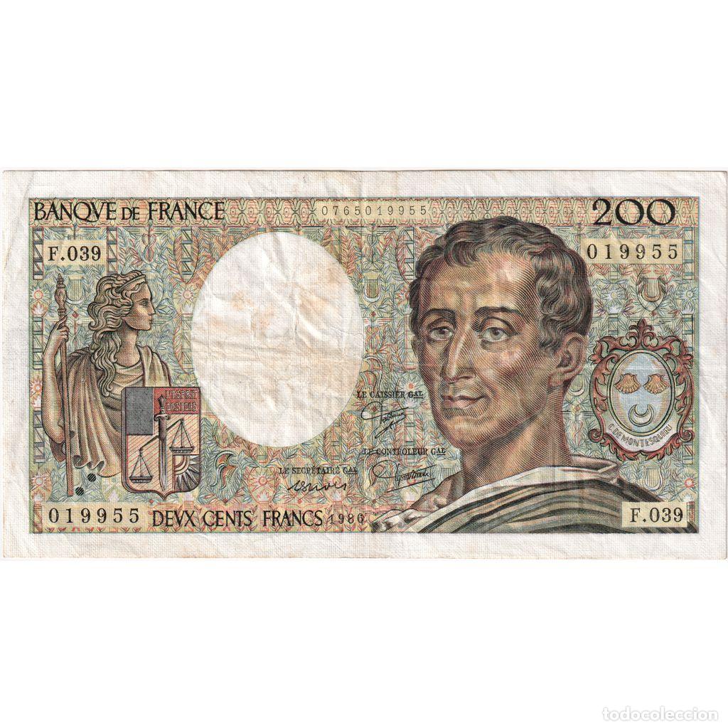 Billetes extranjeros: [#1515665] Francia, 200 Francs, Montesquieu, F039, RC+