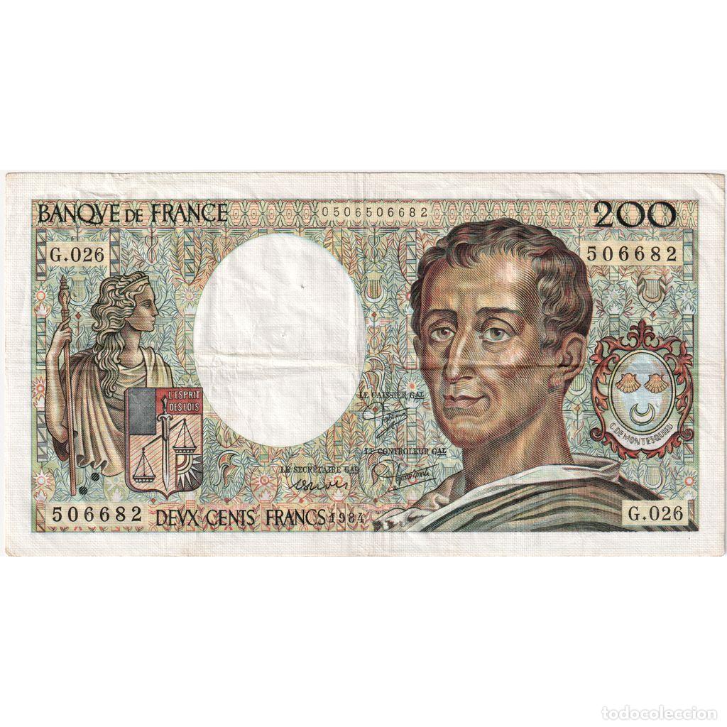 Billetes extranjeros: [#1515667] Francia, 200 Francs, Montesquieu, G.026, RC+