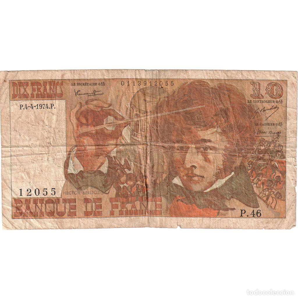 Billetes extranjeros: [#1515664] Francia, 10 Francs, Berlioz, 1974-04-04, P46, RC