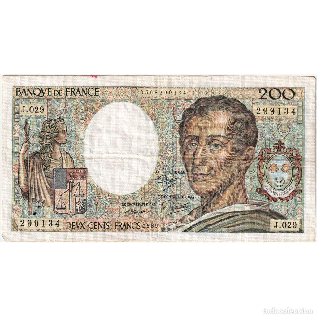 Billetes extranjeros: [#1515668] Francia, 200 Francs, Montesquieu, J.029, RC+