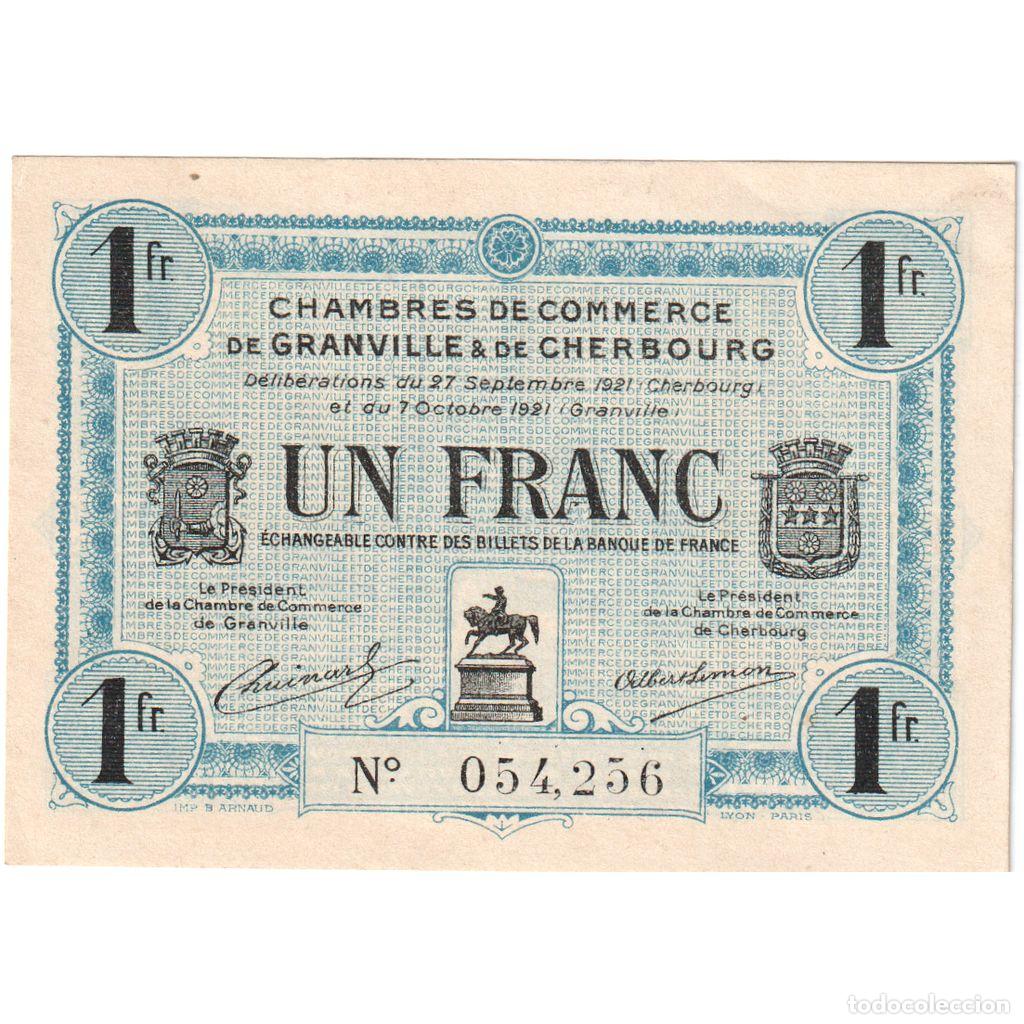 Billetes extranjeros: [#1515653] Francia, 1 Franc, 1921-09-27, 054256, MBC, Pirot:61-8
