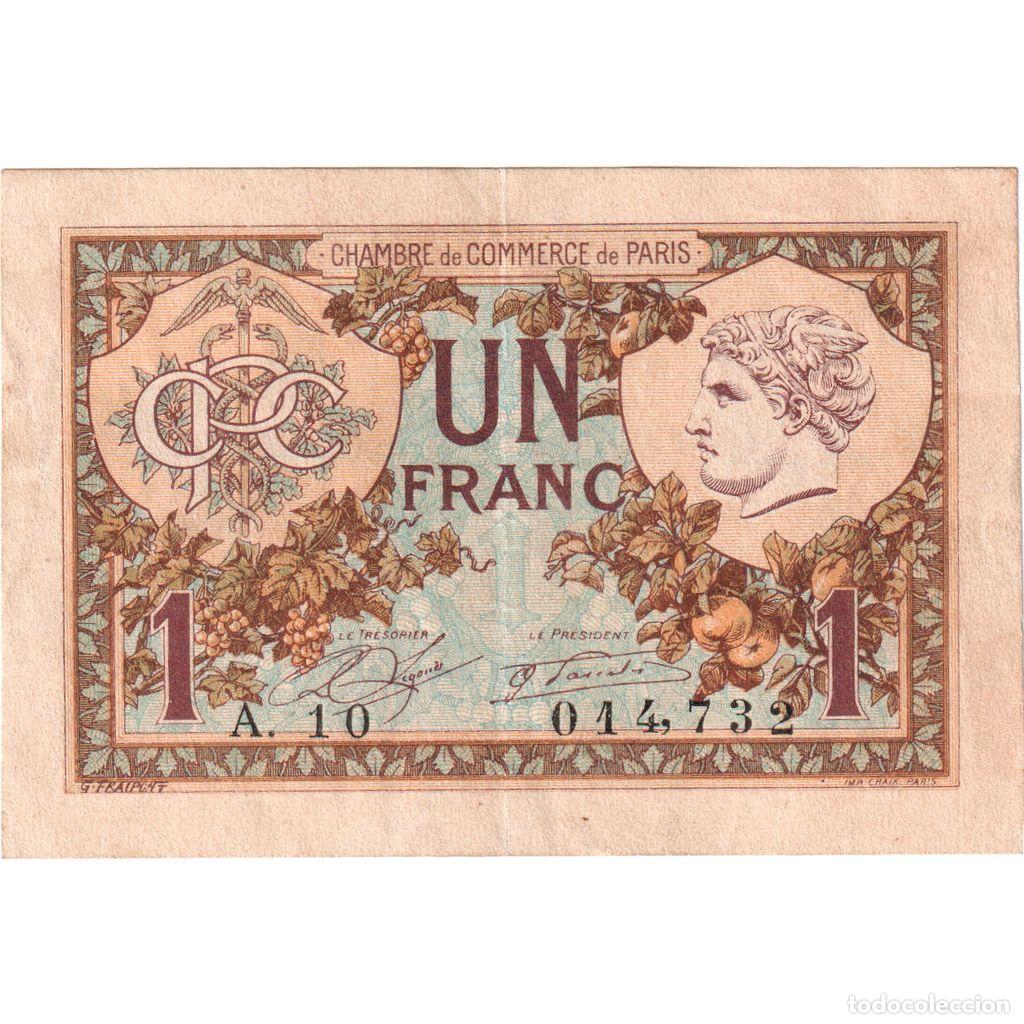 Billetes extranjeros: [#1515687] Francia, 1 Franc, 1920-03-10, A.10 014,732, BC, Pirot:97-36