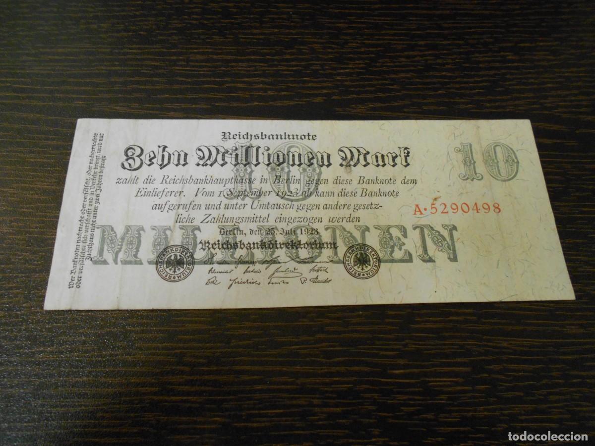 Billetes extranjeros: ALEMANIA-BILLETE ANTIGUO-PICK 96-10.000.000 MARCOS-1923-MBC