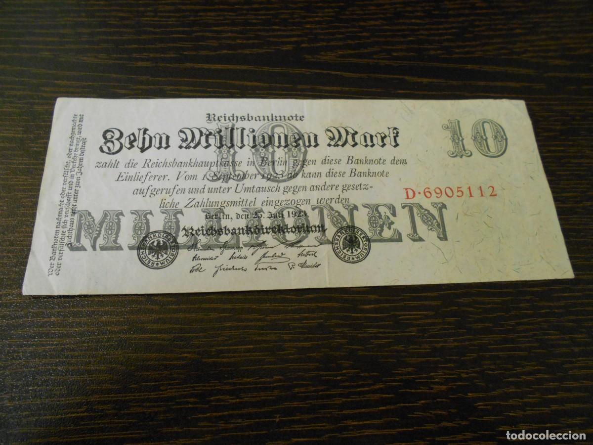 Billetes extranjeros: ALEMANIA-BILLETE ANTIGUO-PICK 96-10.000.000 MARCOS-1923-MBC