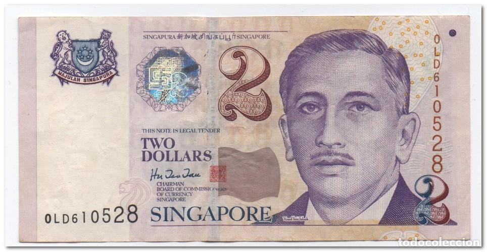 Billetes extranjeros: SINGAPORE,2 DOLLARS,1999,P.38,VF