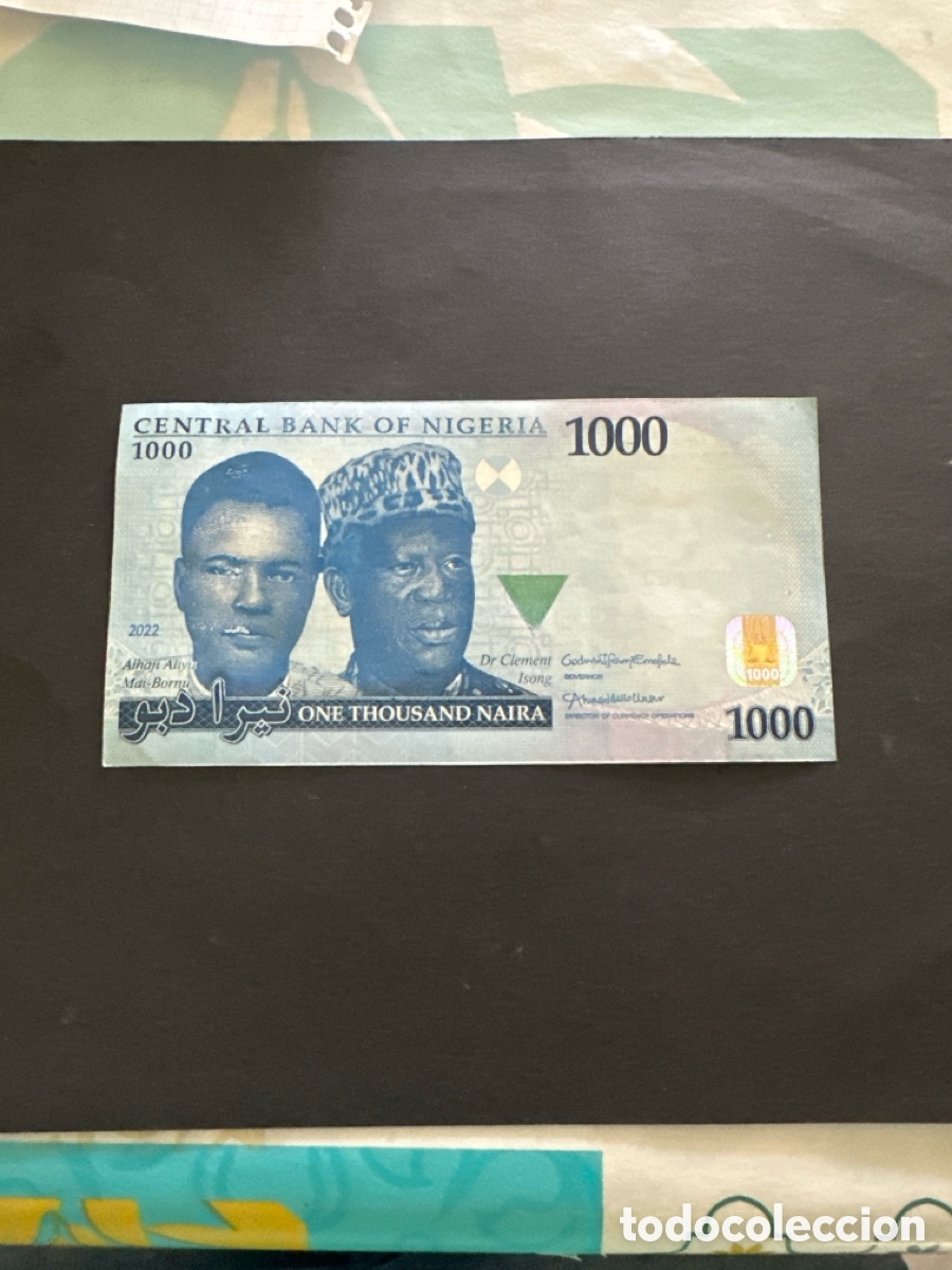 Billetes extranjeros: Billete de Nigeria de 1000 Naira a&ntilde;o 2022