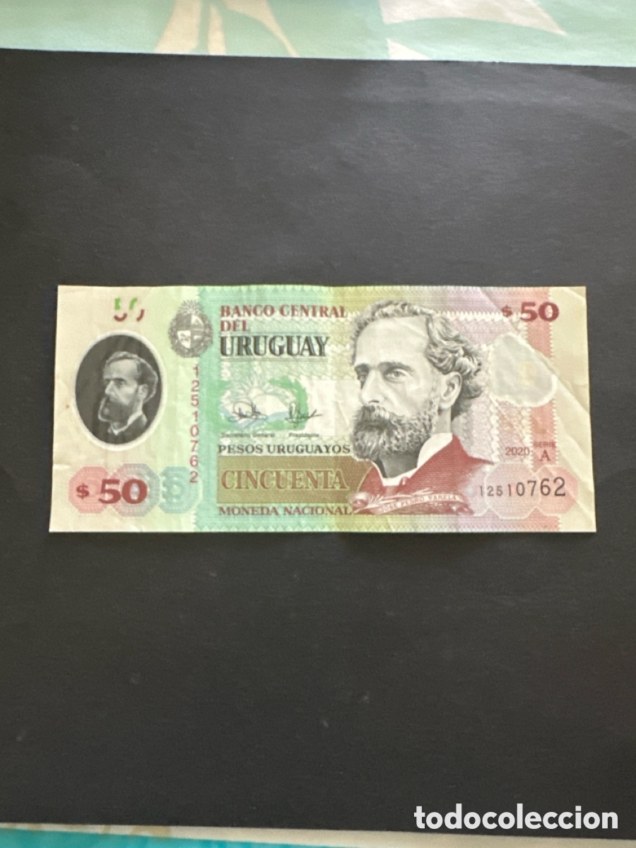 Billetes extranjeros: Billete de Uruguay de 50 pesos a&ntilde;o 2020 polimero