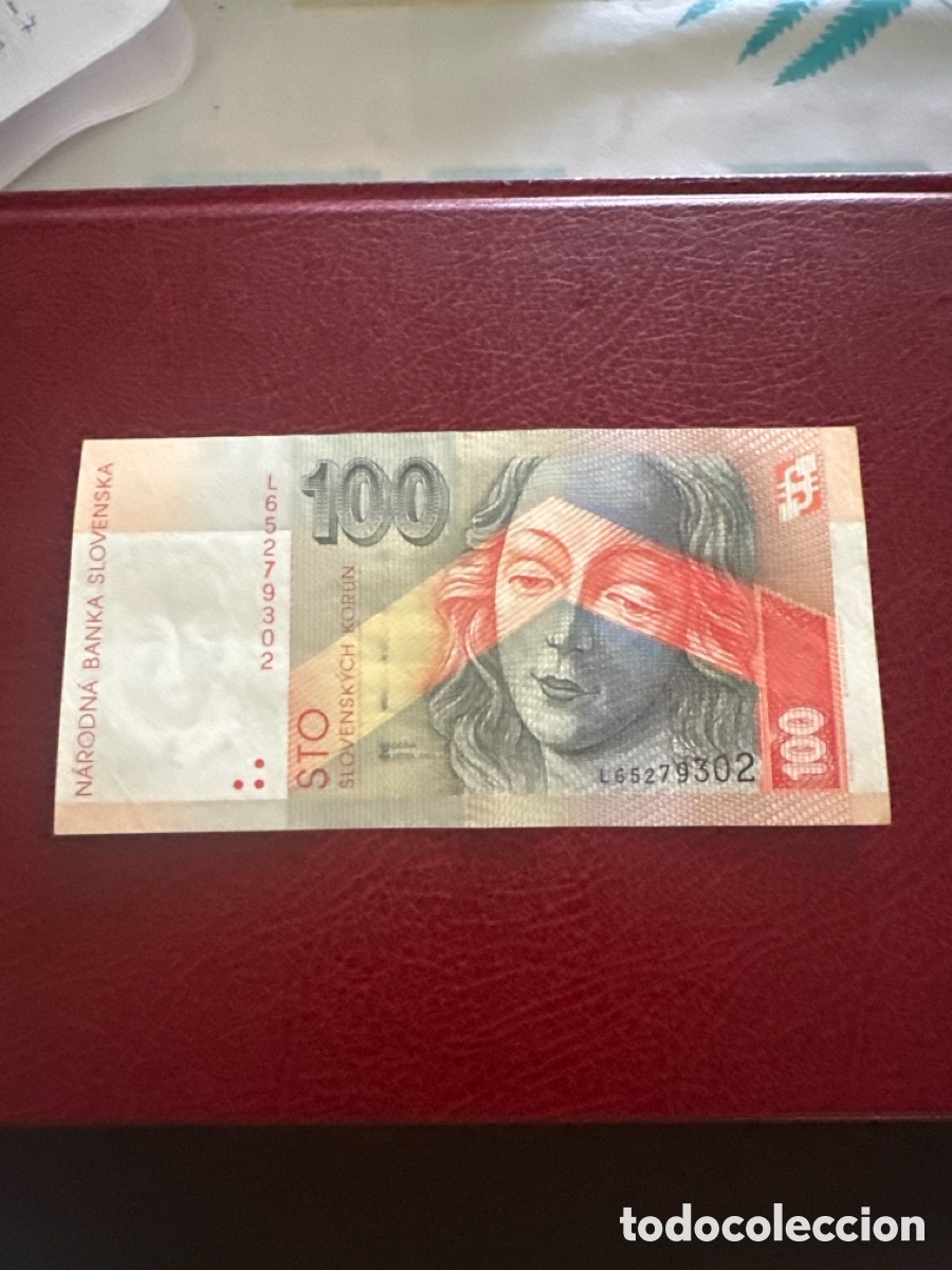 Billetes extranjeros: Billete de Eslovaquia de 100 coronas a&ntilde;o 1999