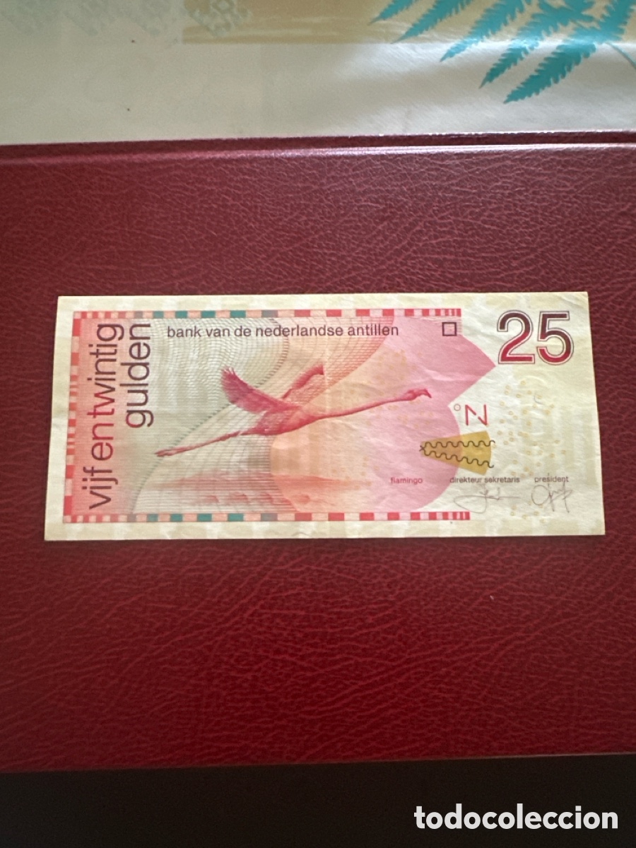 Billetes extranjeros: Billete de Antillas Holandesas de 25 gulden a&ntilde;o 2016