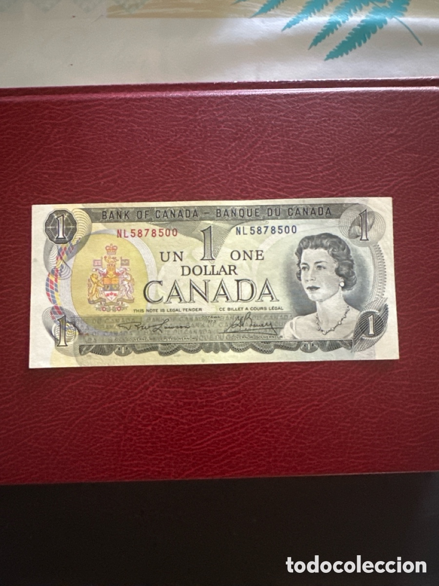 Billetes extranjeros: Billete de Canad&aacute; de 1 dollar a&ntilde;o 1973