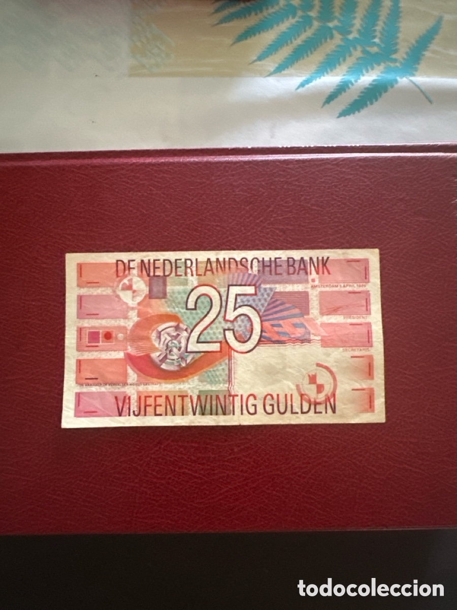 Billetes extranjeros: Billete de Holanda de 25 gulden a&ntilde;o 1989