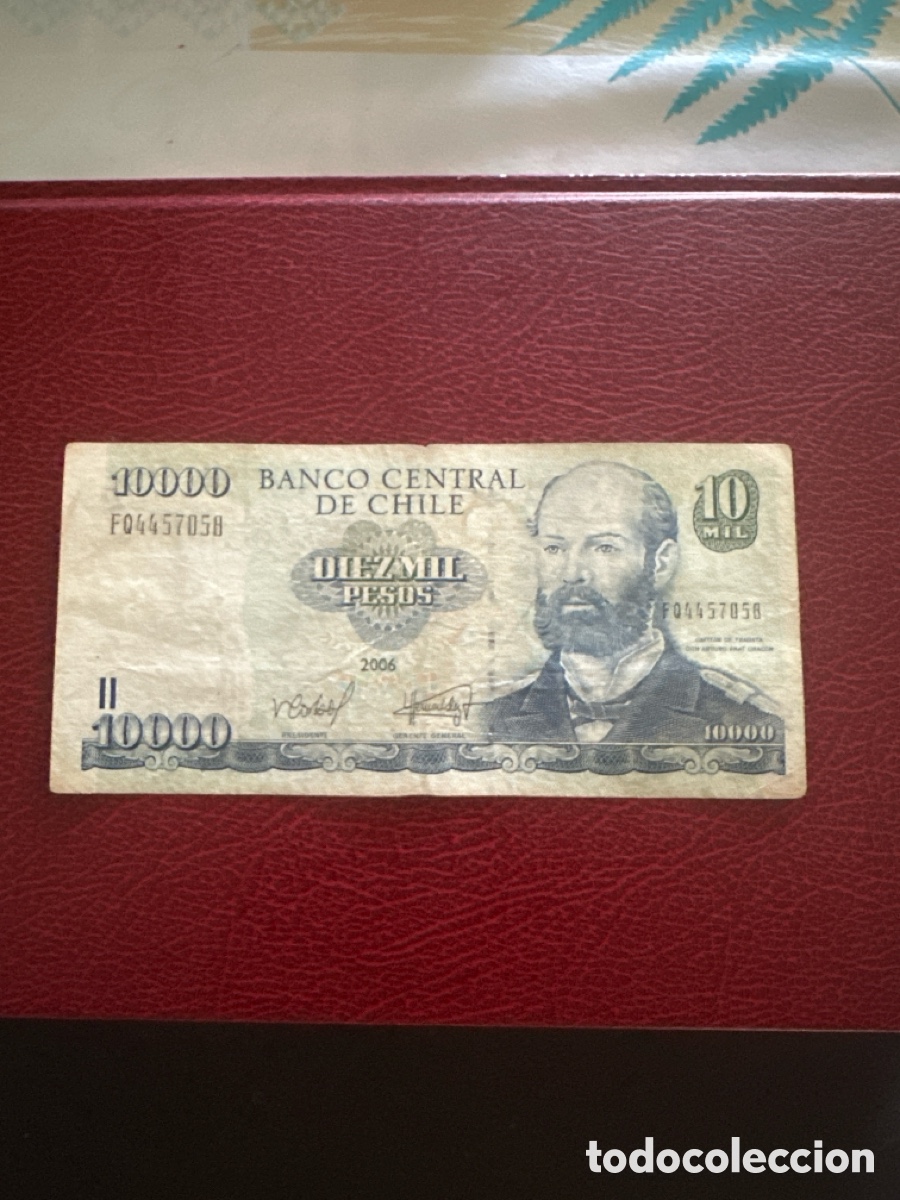 Billetes extranjeros: Billete de Chile de 10000 pesos a&ntilde;o 2006