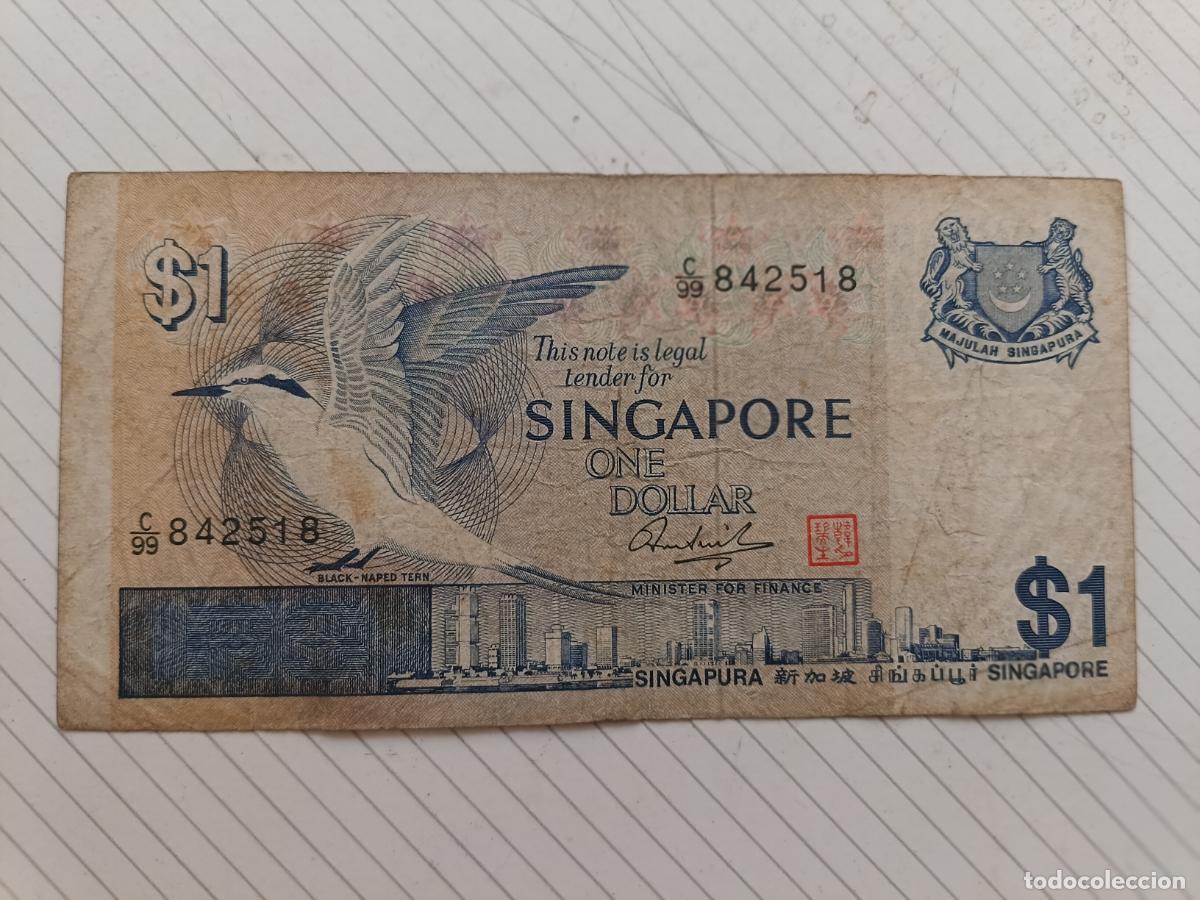 Billetes extranjeros: SINGAPUR 1976 1 DOLLAR SINGAPORE 1976
