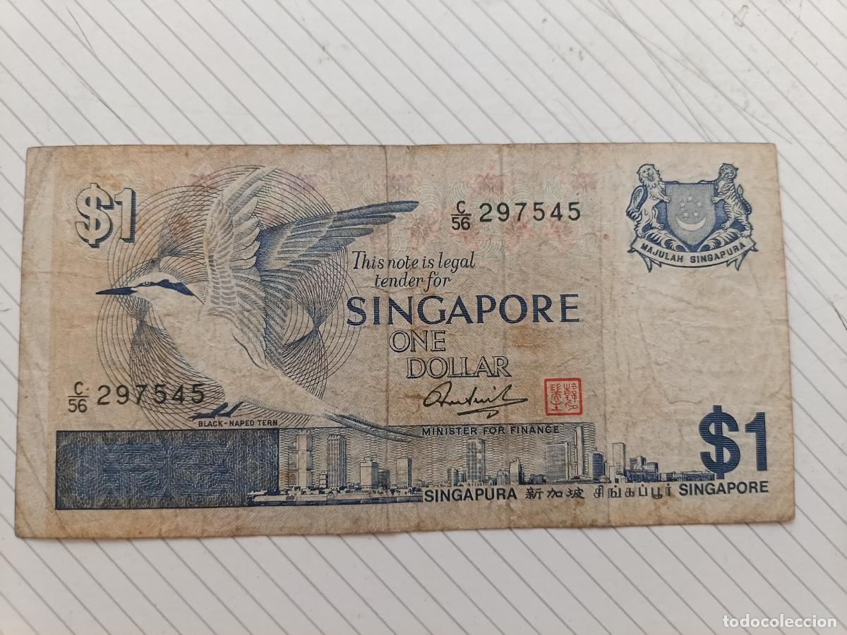 Billetes extranjeros: SINGAPUR 1976 1 DOLLAR SINGAPORE 1976