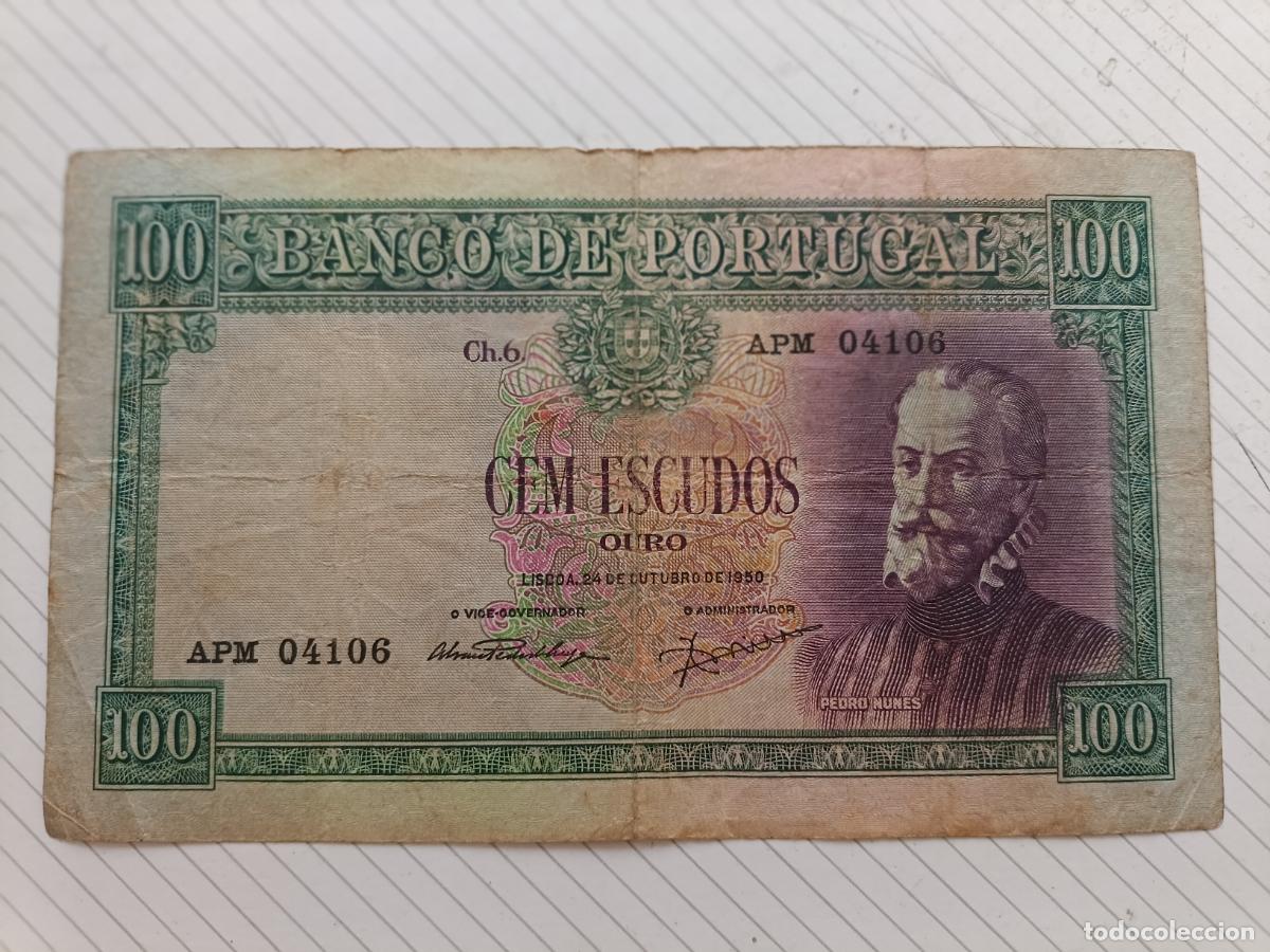 Billetes extranjeros: PORTUGAL. 100 escudos 1950