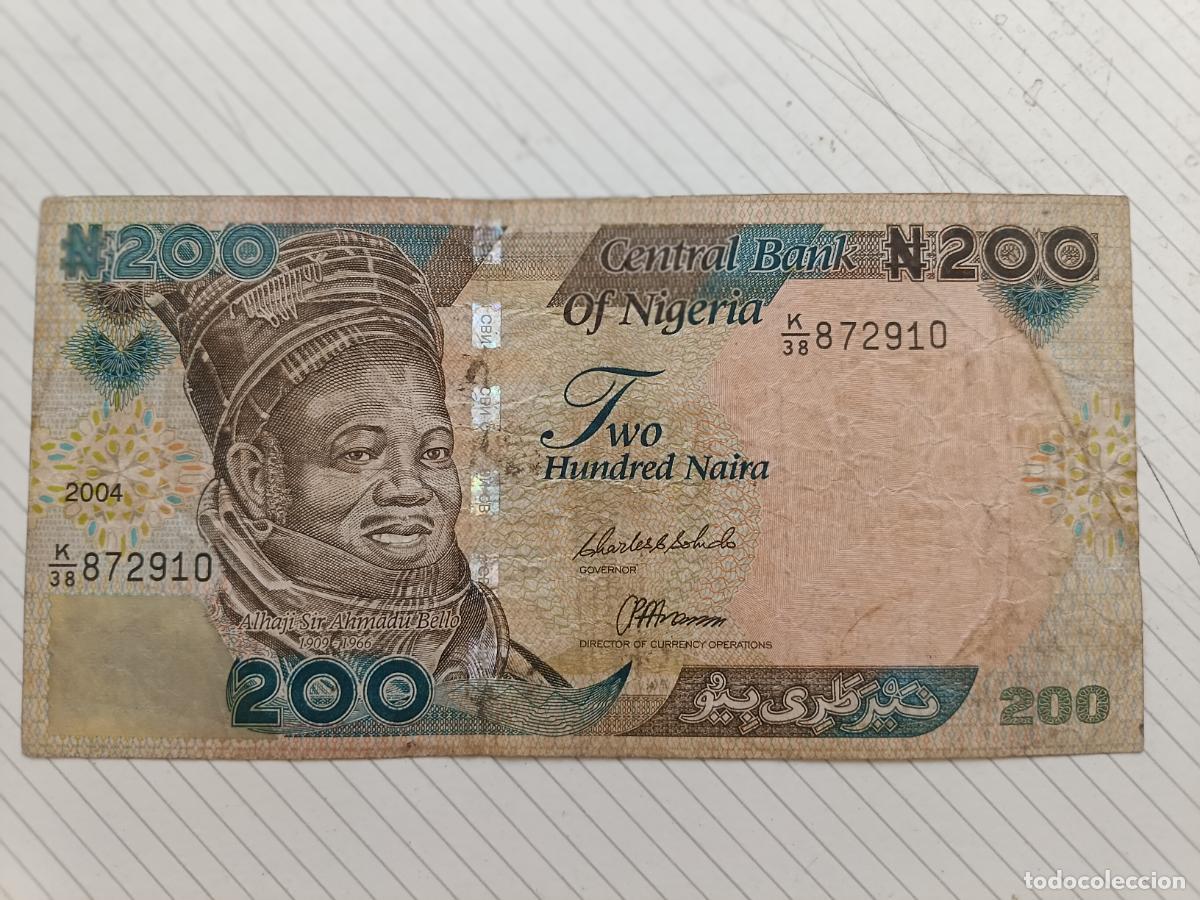 Billetes extranjeros: Nigeria, 200 Naira 2000-2022