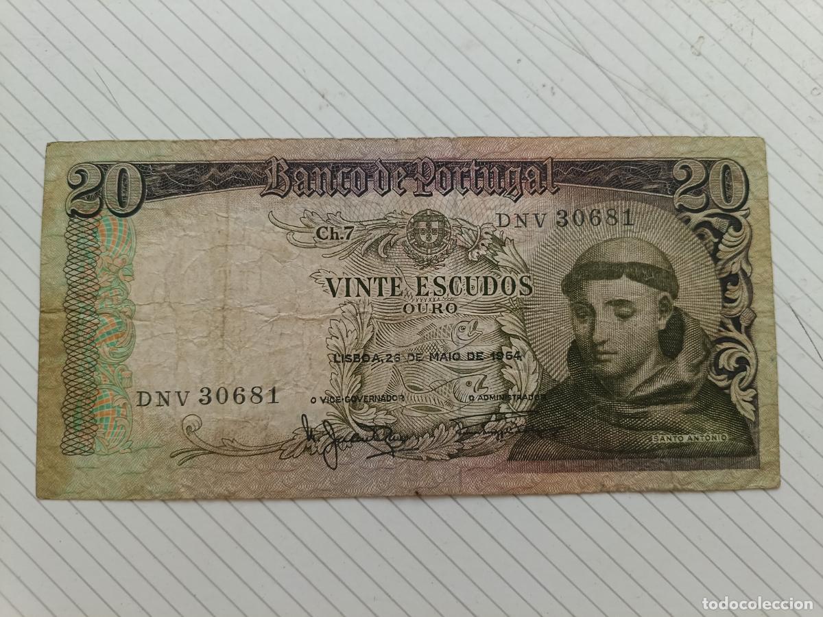 Banconote internazionali: PORTUGAL - 20 ESCUDOS OURO - 1964