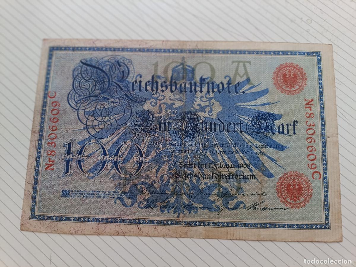 Billetes extranjeros: ALEMANIA (Imperio). 100 mark 7.2.1908